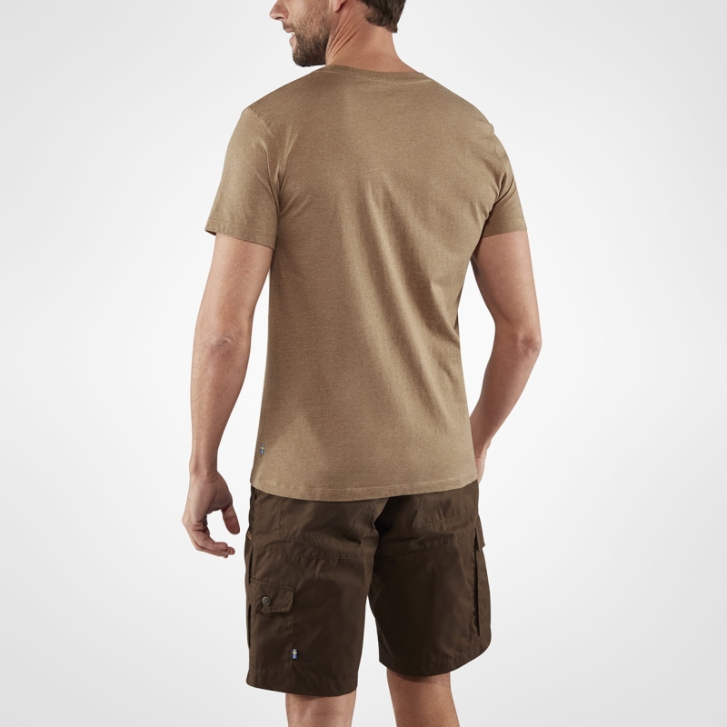 Deer Print T-Shirt, kolor: 227 - Dark Sand