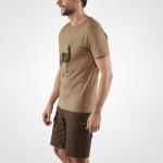 Deer Print T-Shirt, kolor: 227 - Dark Sand
