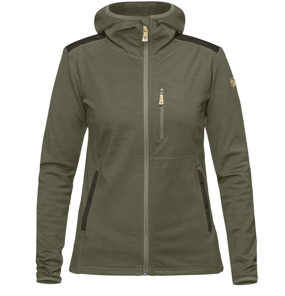 Keb Fleece Hoodie W, kolor: 625-662 Laurel Green - Deep Forest