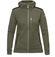 Keb Fleece Hoodie W, kolor: 625-662 Laurel Green - Deep Forest