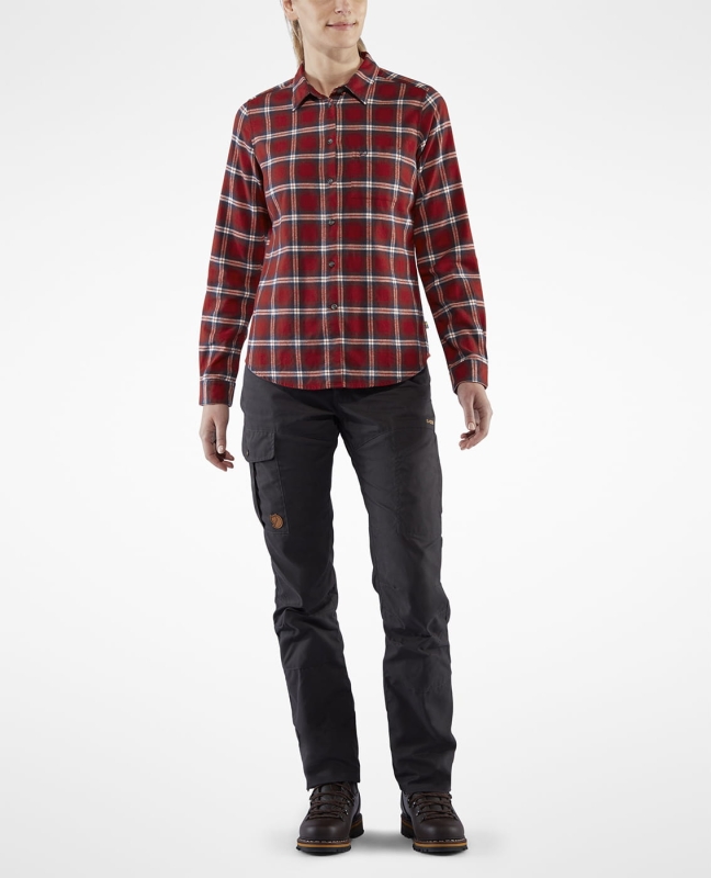 Ovik Flannel Shirt LS W, kolor: 325-Deep Red