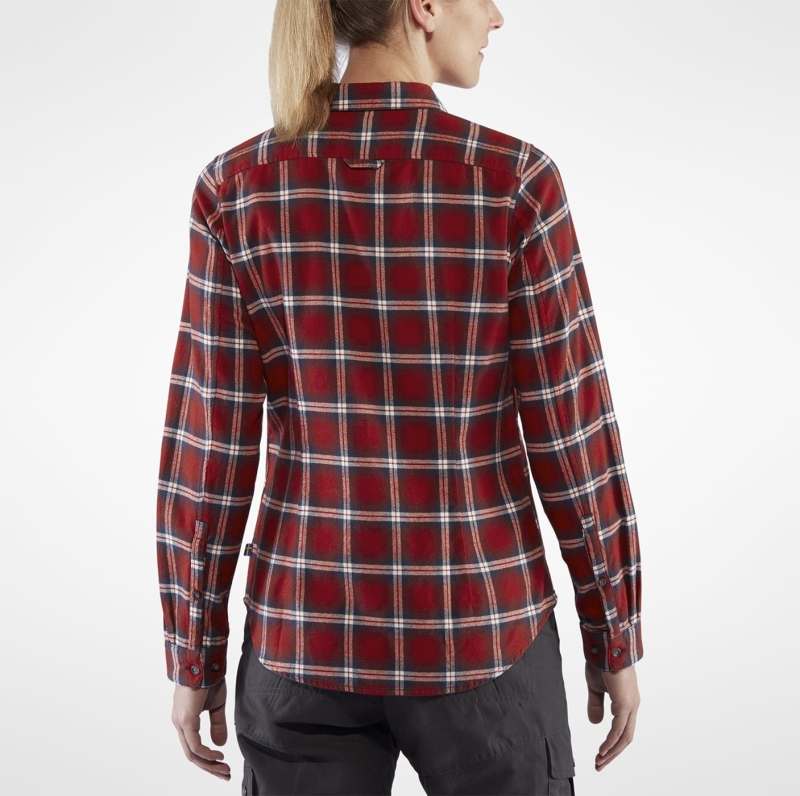 Ovik Flannel Shirt LS W, kolor: 325-Deep Red