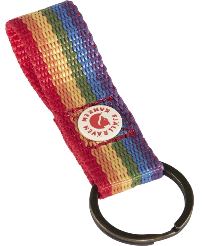 Kanken Rainbow Keyring, kolor: 907-Rainbow Pattern