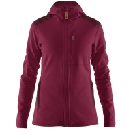 Keb Fleece Hoodie W, kolor: 420-356 - Plum - Dark Garnet