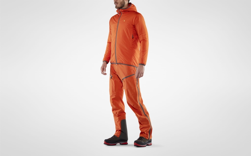 Bergtagen_Eco-Shell Trousers, kolor: 208 - Hokkaido Orange