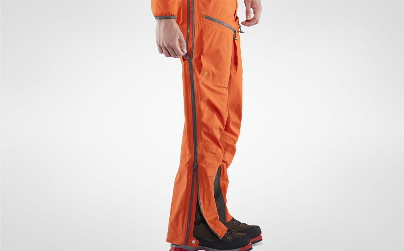 Bergtagen_Eco-Shell Trousers, kolor: 208 - Hokkaido Orange