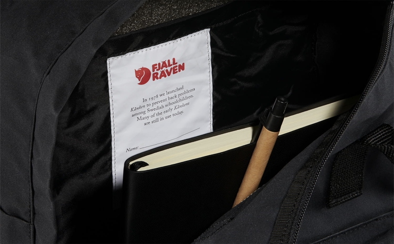 Kanken Classic, kolor: 550 - Black - środek plecaka