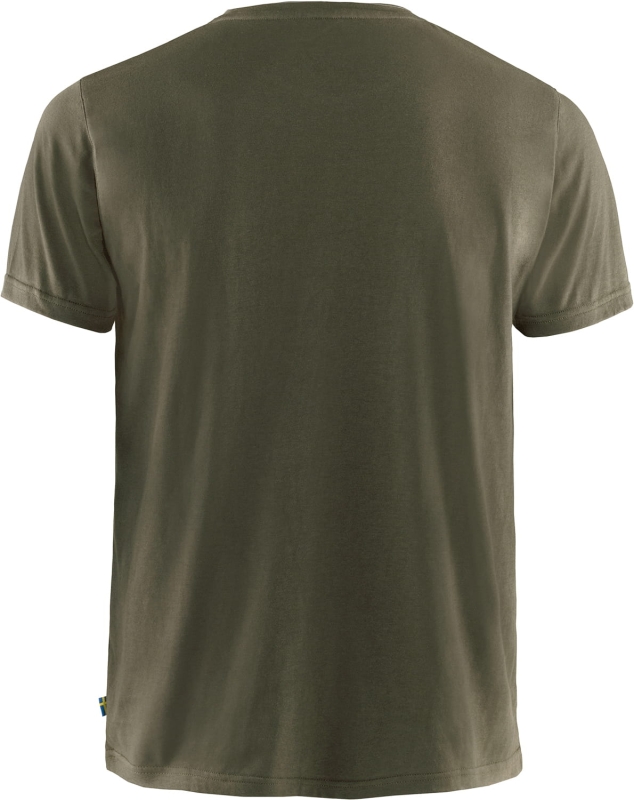 Fjallraven Logo T-Shirt, kolor: 633 - Dark Olive, 2