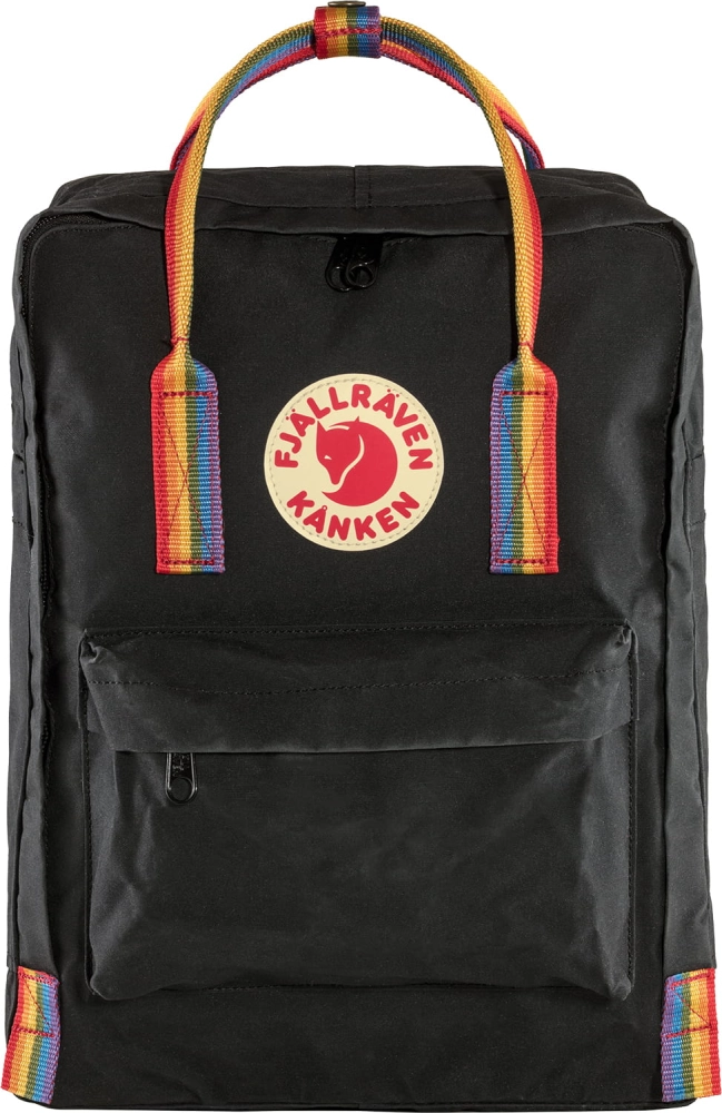 Kanken Rainbow, kolor: 550 / 907 - Black - Rainbow Pattern