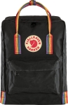 Kanken Rainbow, kolor: 550 / 907 - Black - Rainbow Pattern