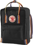 Kanken Rainbow, kolor: 550 / 907 - Black - Rainbow Pattern