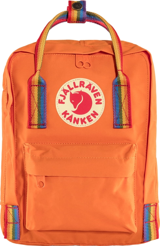 Kanken Rainbow Mini, kolor: 212-907 - Burnt Orange-Rainbow Pattern
