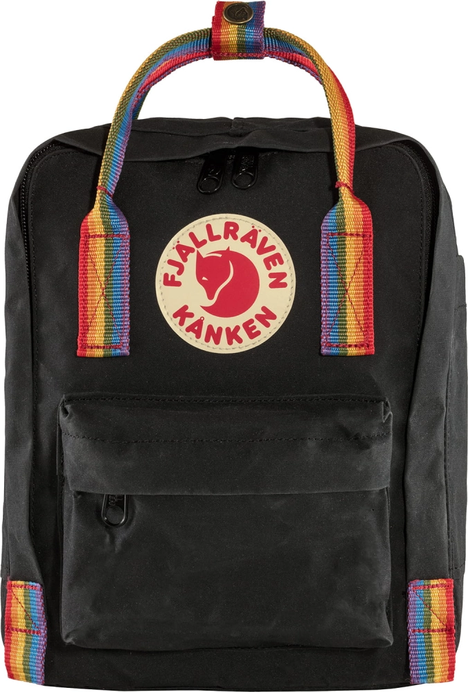 Kanken Rainbow Mini, kolor: 550-907 -Black-Rainbow Pattern