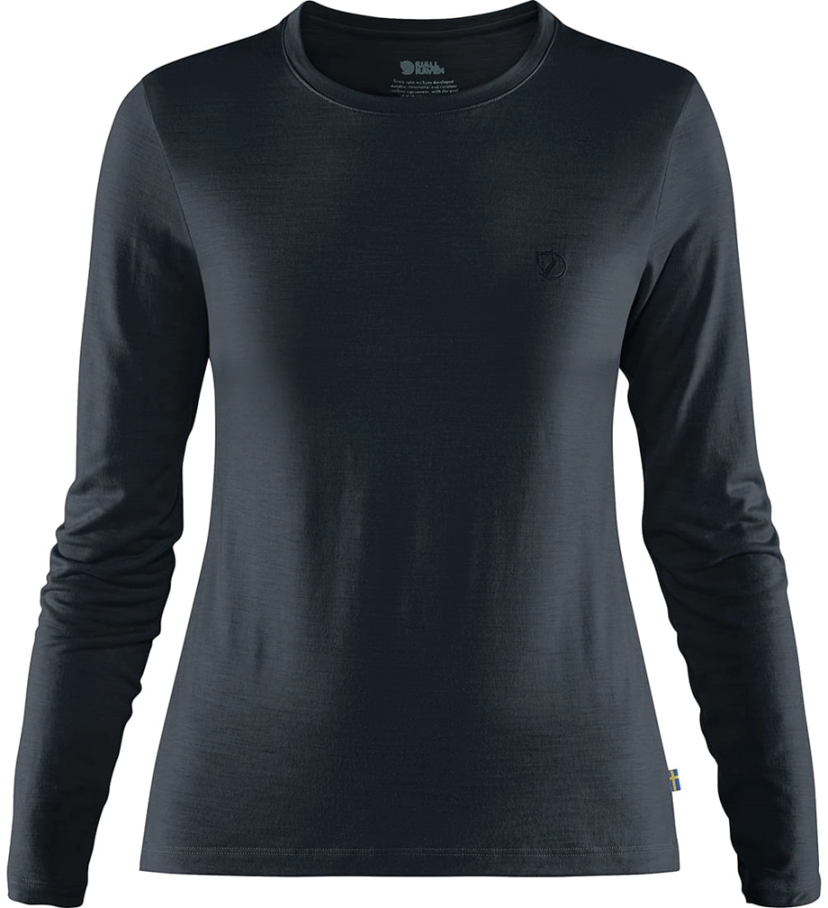 Abisko Wool LS W, kolor: 555 - Dark Navy