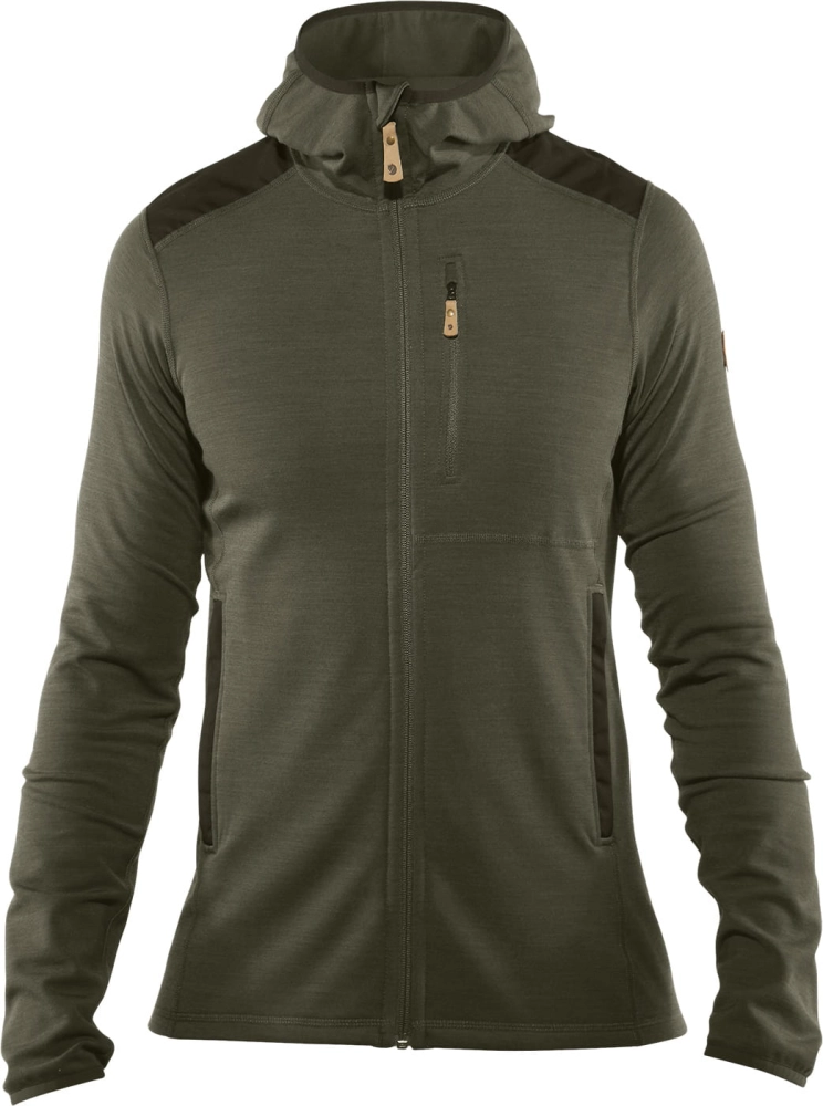 Keb Fleece Hoodie, kolor: 625-662 Laurel Green-Deep Forest