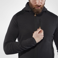 Keb Fleece Hoodie, kolor: 030-550 - Dark Grey-Black