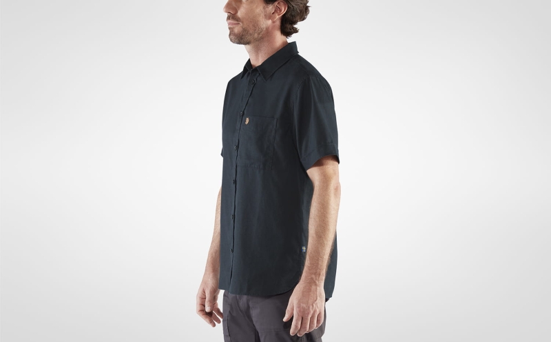 Ovik Travel Shirt SS, kolor: 555 - Dark Navy