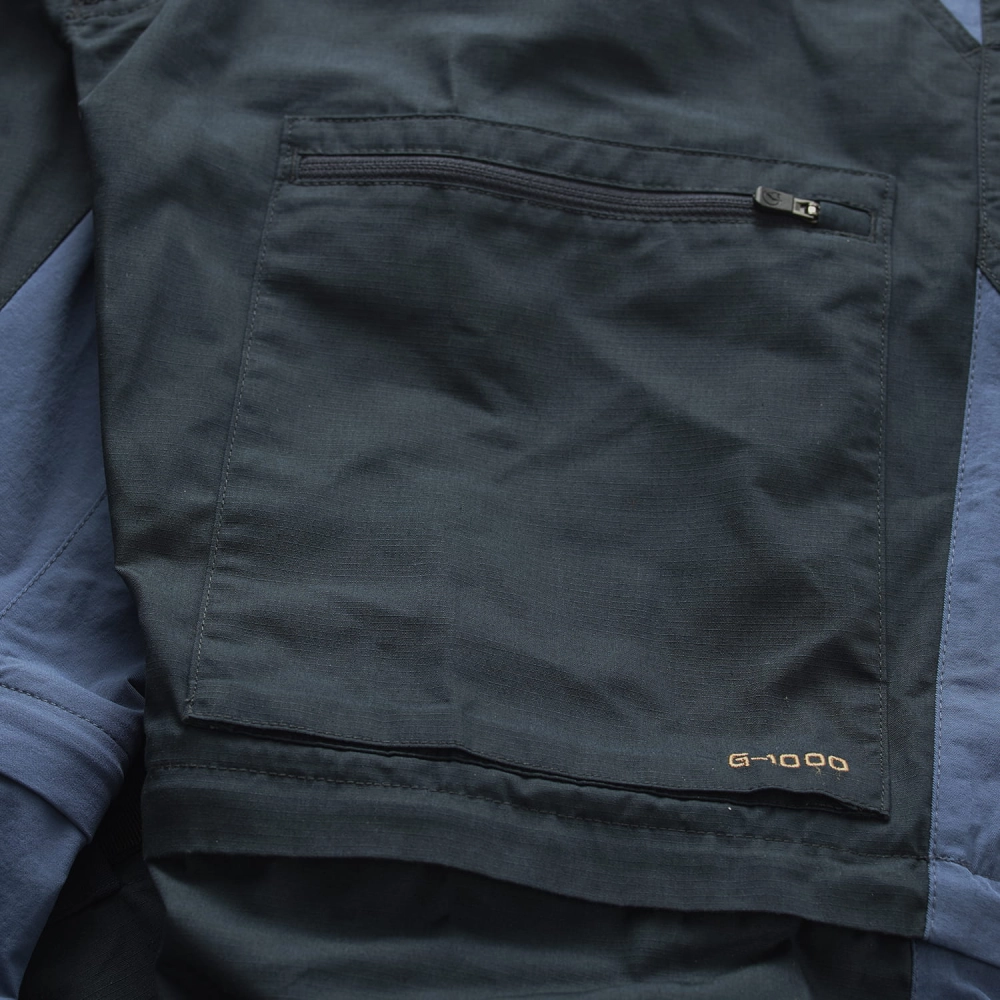 Abisko Lite Zip-Off Trousers Long, kolor: 555/520 - Dark Navy/Uncle Blue - zdjęcie poglądowe