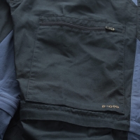 Abisko Lite Zip-Off Trousers Long, kolor: 555/520 - Dark Navy/Uncle Blue - zdjęcie poglądowe