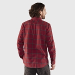 Ovik Comfort Flannel Shirt, kolor: 345-555 - Red Oak - Navy