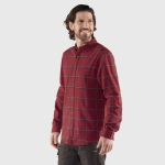 Ovik Comfort Flannel Shirt, kolor: 345-555 - Red Oak - Navy