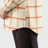 Ovik Twill Shirt LS W, kolor: 113-321 - Chalk White-Cabin Red