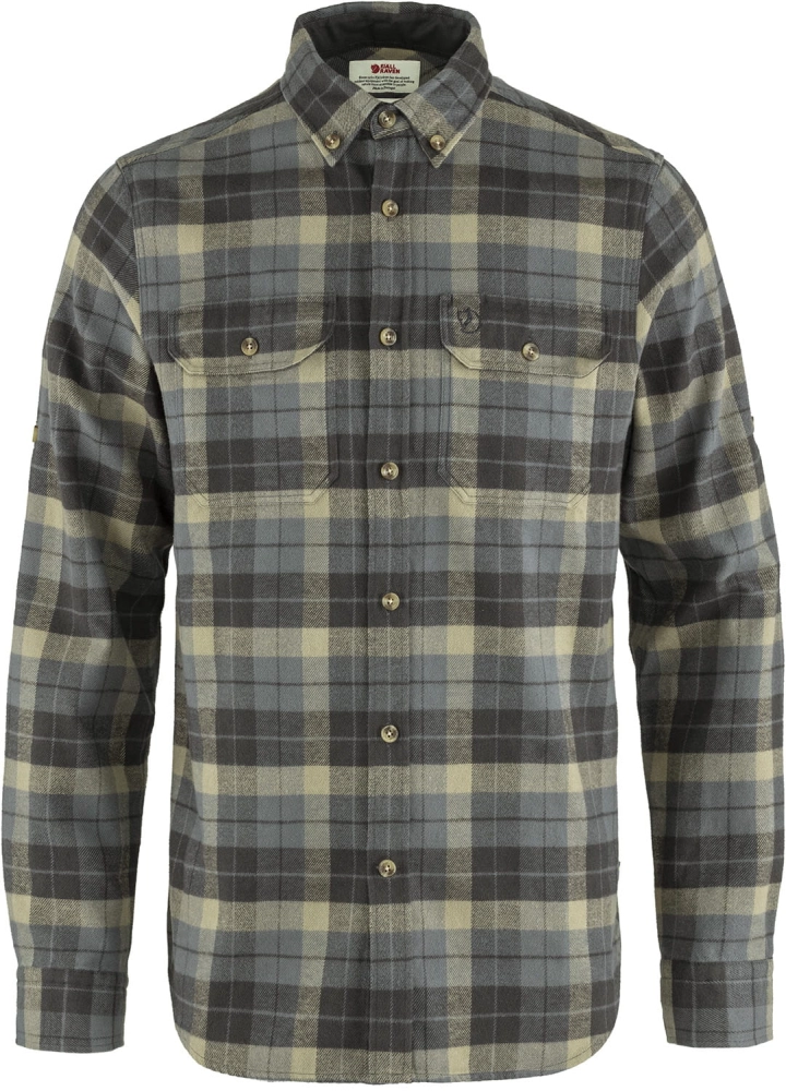Singi Heavy Flannel Shirt, kolor: 046-018 - Super Grey-Stone-Grey