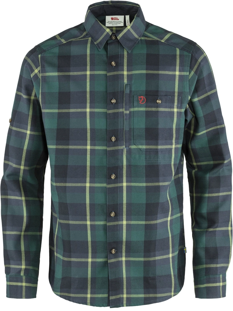 Fjallglim Shirt LS, kolor: 667-560 - Arctic Green-Navy