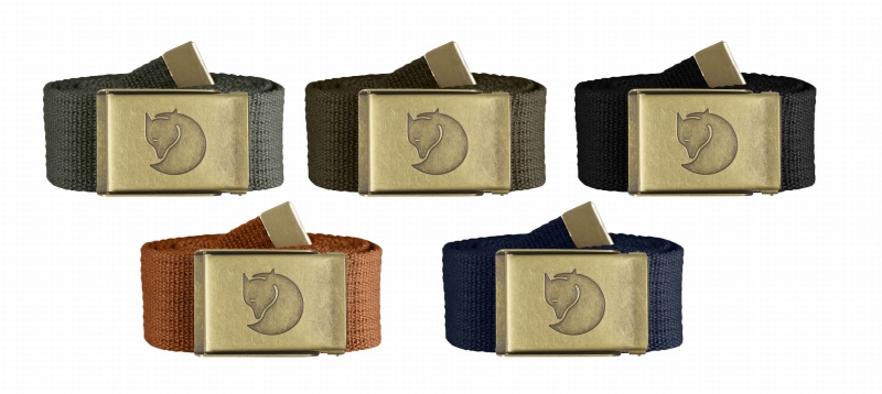 Canvas Brass Belt 4cm
