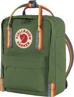 Kanken Mini, kolor: 621-907 - Spruce Green - Rainbow Pattern