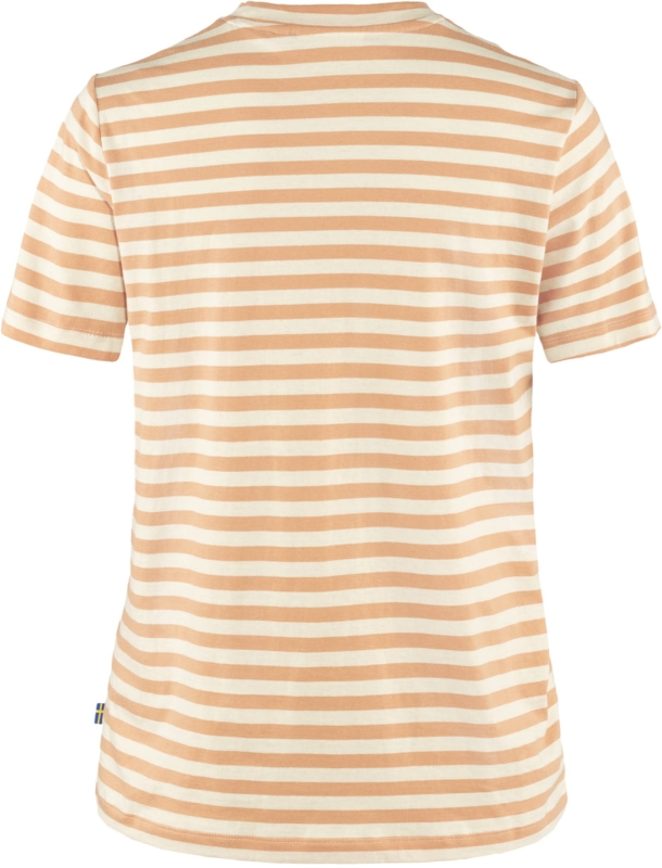 Striped T-shirt W, kolor: 987-113 - Landsort Pink - Chalk White
