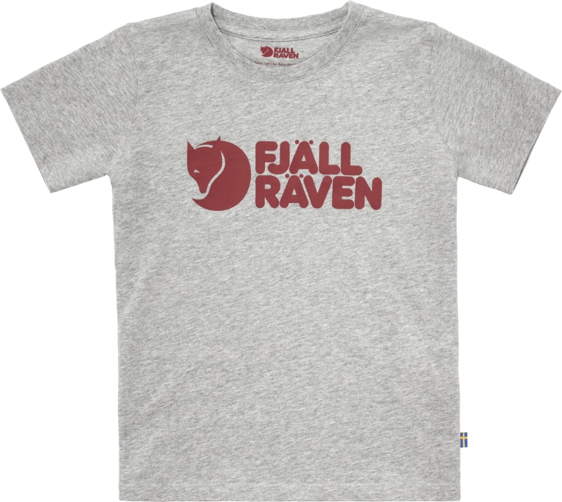 Kids Fjallraven Logo T-shirt, kolor: 020-999 - Grey-Melange