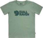 Kids Fjallraven Logo T-shirt, kolor: 614 -- Patina Green