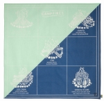 Fjallraven Campfire Bandana, kolor: 981-982 - Coast Line-Sky