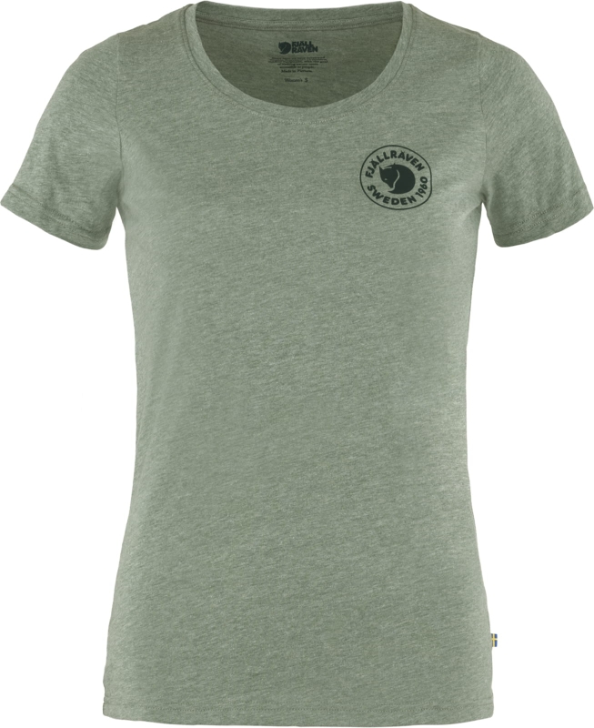 Fjallraven 1960 Logo T-shirt W, kolor: 614-999 - Patina Green-Melange, 1