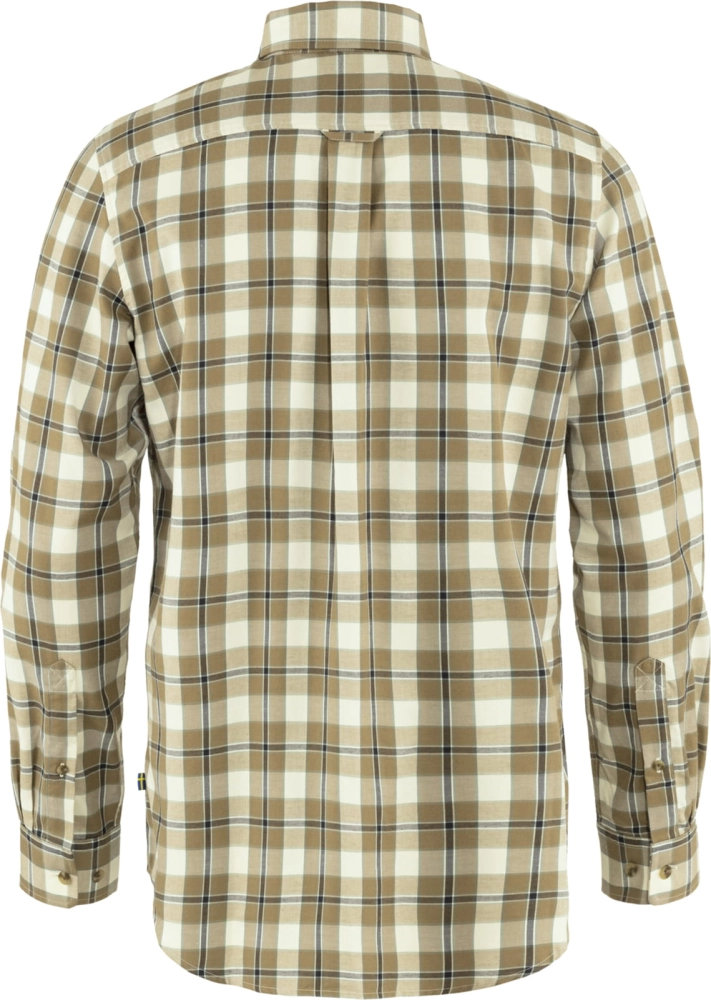 Singi Flannel Shirt LS, kolor: 232-614 - Buckwheat Brown-Patina Green,