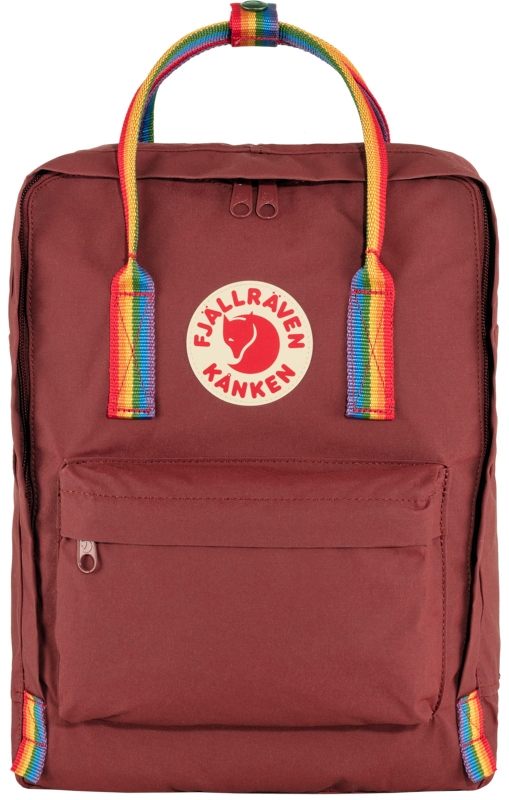 Kanken Rainbow, kolor: 326-907 - Ox Red-Rainbow Pattern