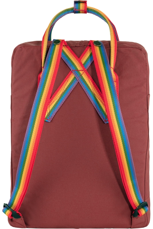 Kanken Rainbow, kolor: 326-907 - Ox Red-Rainbow Pattern