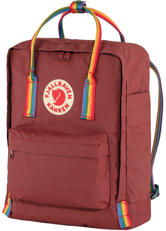 Kanken Rainbow, kolor: 326-907 - Ox Red-Rainbow Pattern