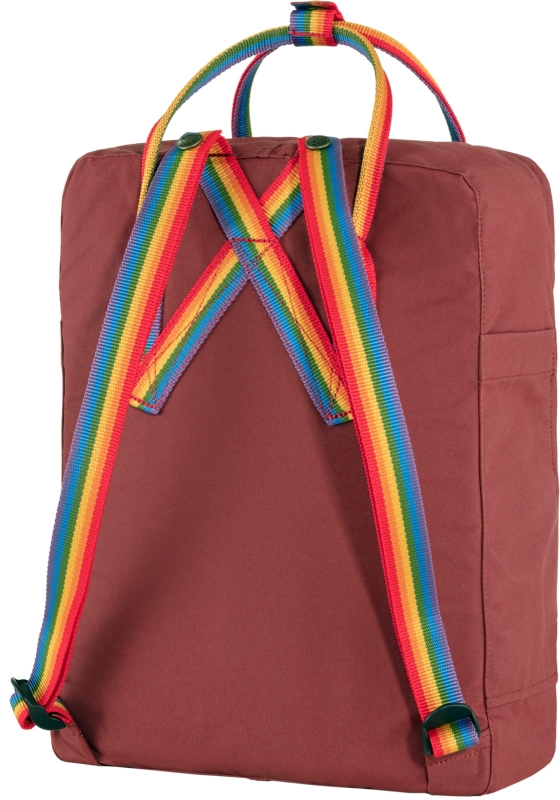 Kanken Rainbow, kolor: 326-907 - Ox Red-Rainbow Pattern