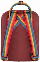 Kanken Rainbow Mini, kolor: 326-907 - Ox Red-Rainbow Pattern