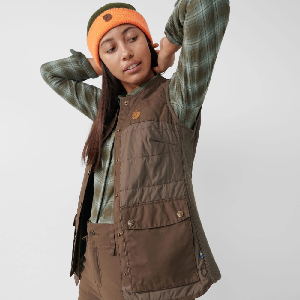 Fjallraven Forest Wool Padded Vest W, kolor: 633 - Dark Olive