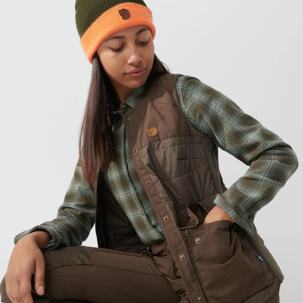 Fjallraven Forest Wool Padded Vest W, kolor: 633 - Dark Olive