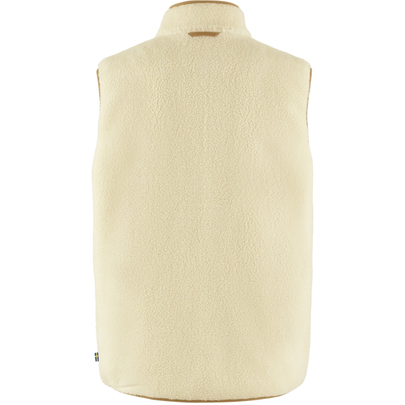 Vardag Pile Fleece Vest, kolor: 113-232 - Chalk White-Buckwheat Brown