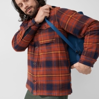 Ovik Lite Padded Shirt, kolor: 215-555 - Autumn Leaf / Dark Navy