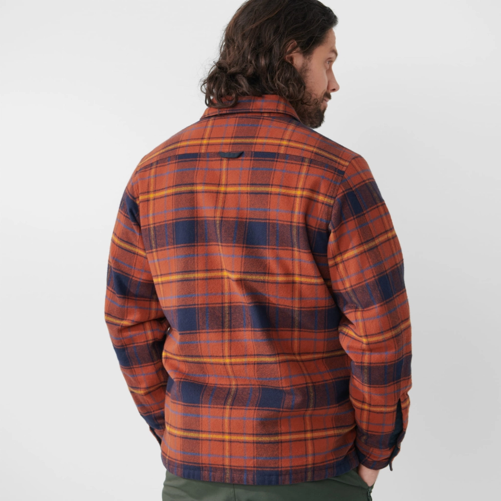 Ovik Lite Padded Shirt, kolor: 215-555 - Autumn Leaf / Dark Navy
