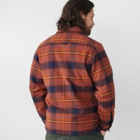Ovik Lite Padded Shirt, kolor: 215-555 - Autumn Leaf / Dark Navy