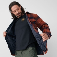 Ovik Lite Padded Shirt, kolor: 215-555 - Autumn Leaf / Dark Navy