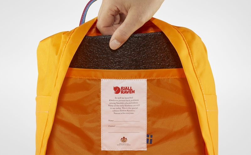 Kanken Rainbow, kolor: 141/907 - Warm Yellow-Rainbow Pattern