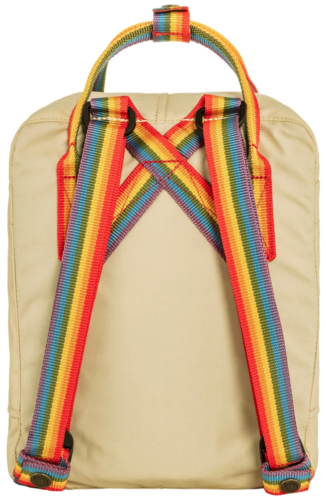 Kanken Rainbow Mini, kolor: 115-907 - Light Oak-Rainbow Pattern